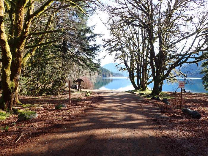 dirt road to lake