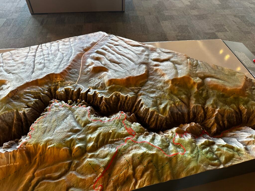 Relief map of the Black Canyon of the Gunnison