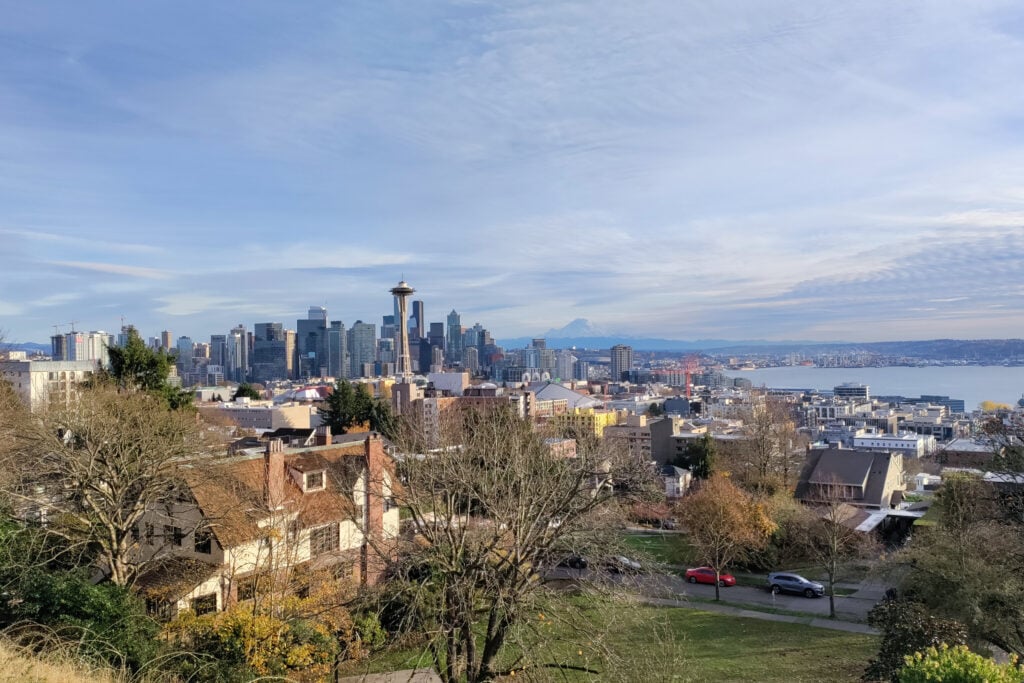 view of Seattle skyline