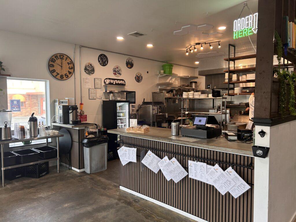 front lobby in restaurant