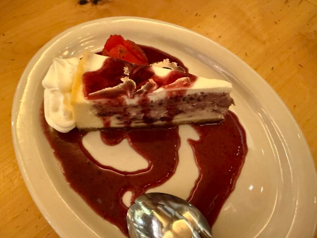 Marionberry cheesecake