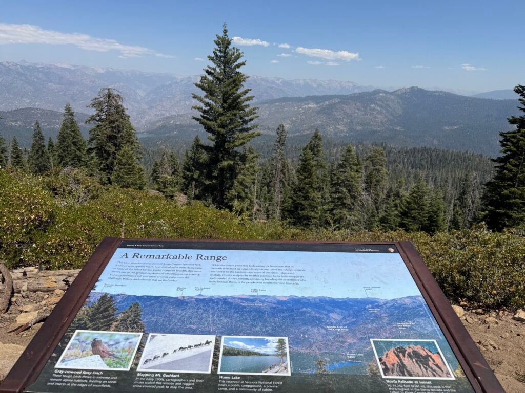 Vast views of trees and mountains