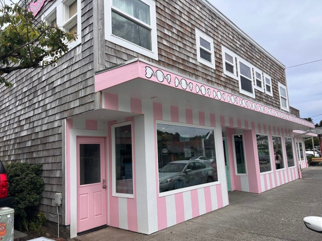 striped candy store