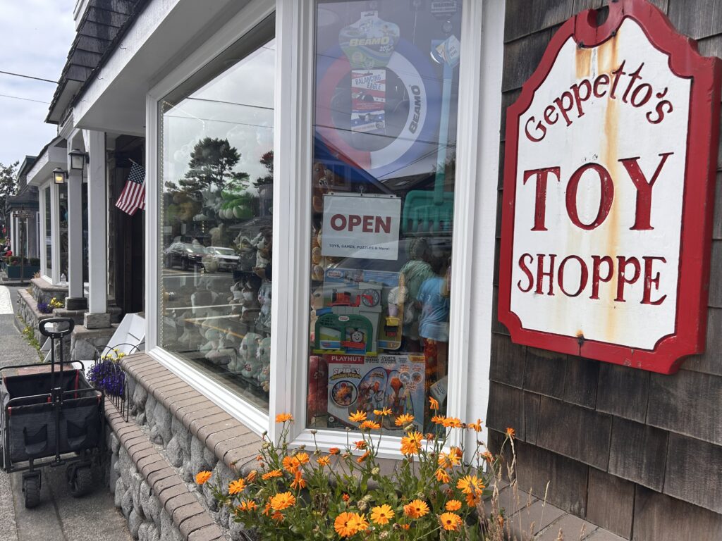 outside of toy store building