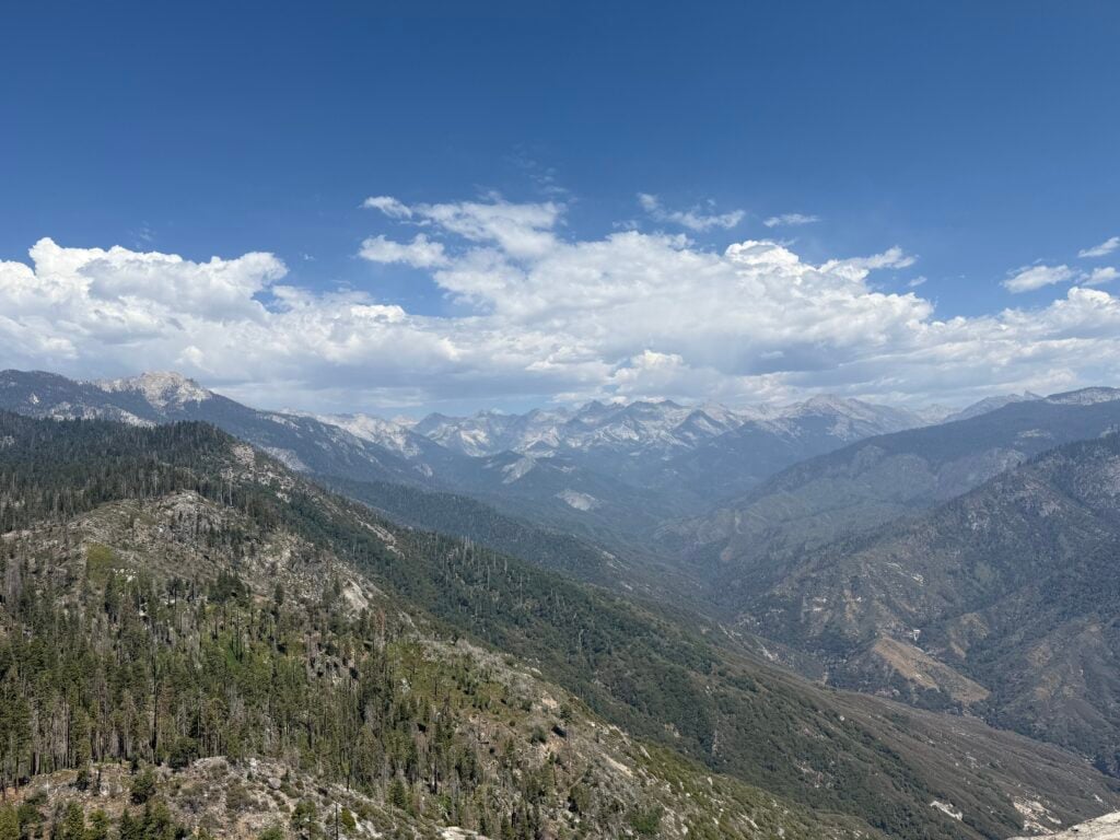 view of mountain range
