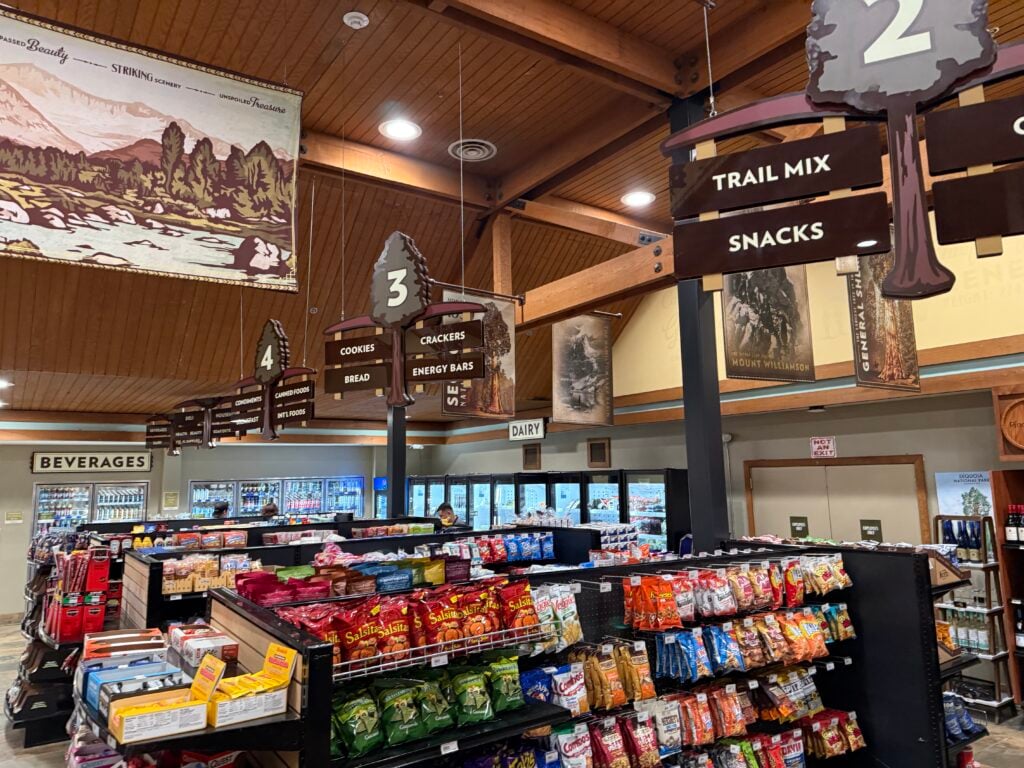 Chips and candy in a store