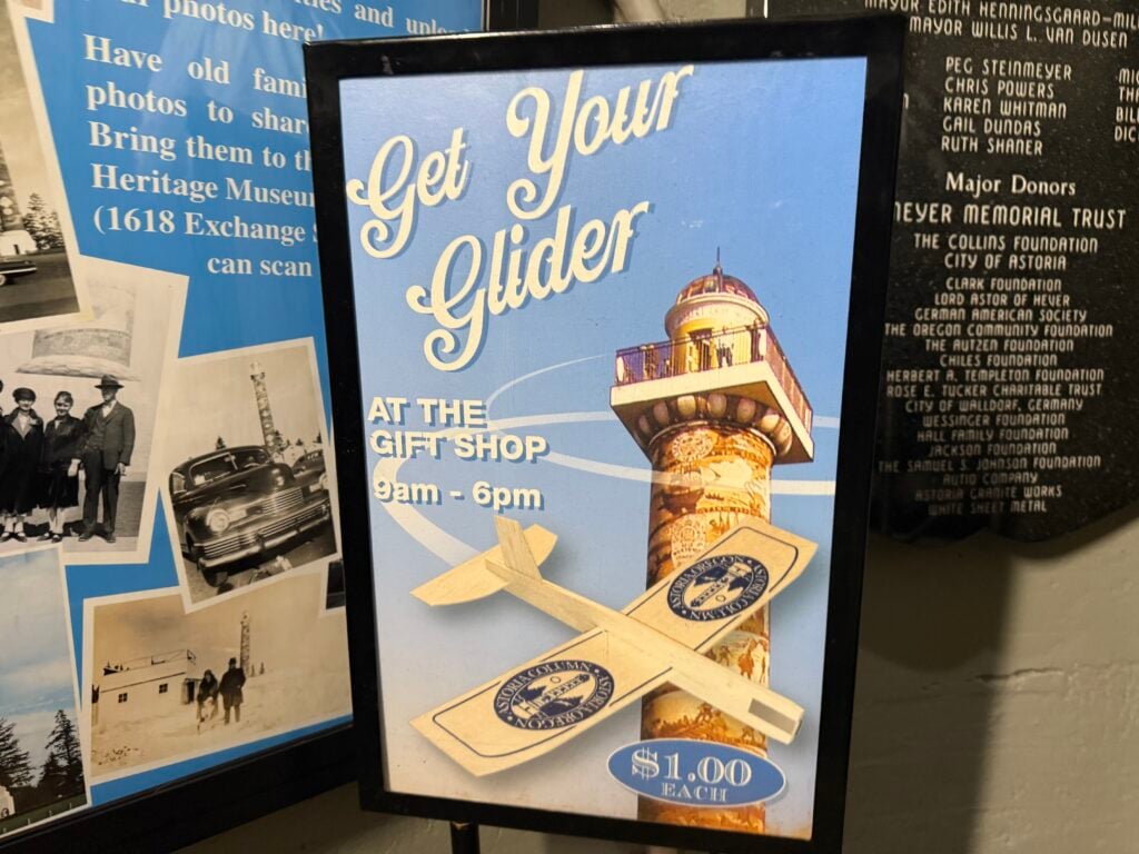 poster advertising wooden gliders for sale