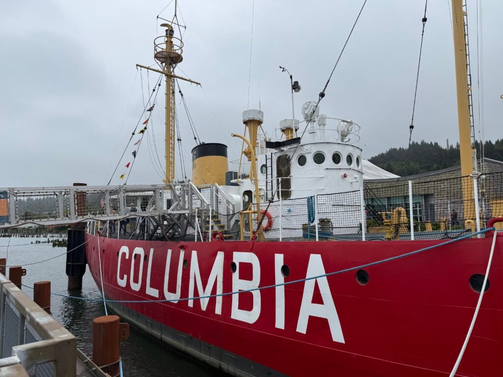 ship on dock