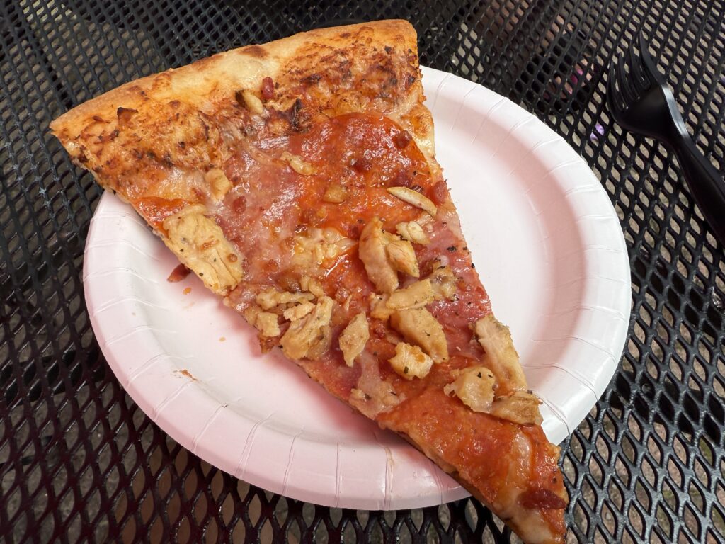 slice of meat pizza