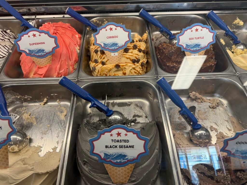different flavors of gelato