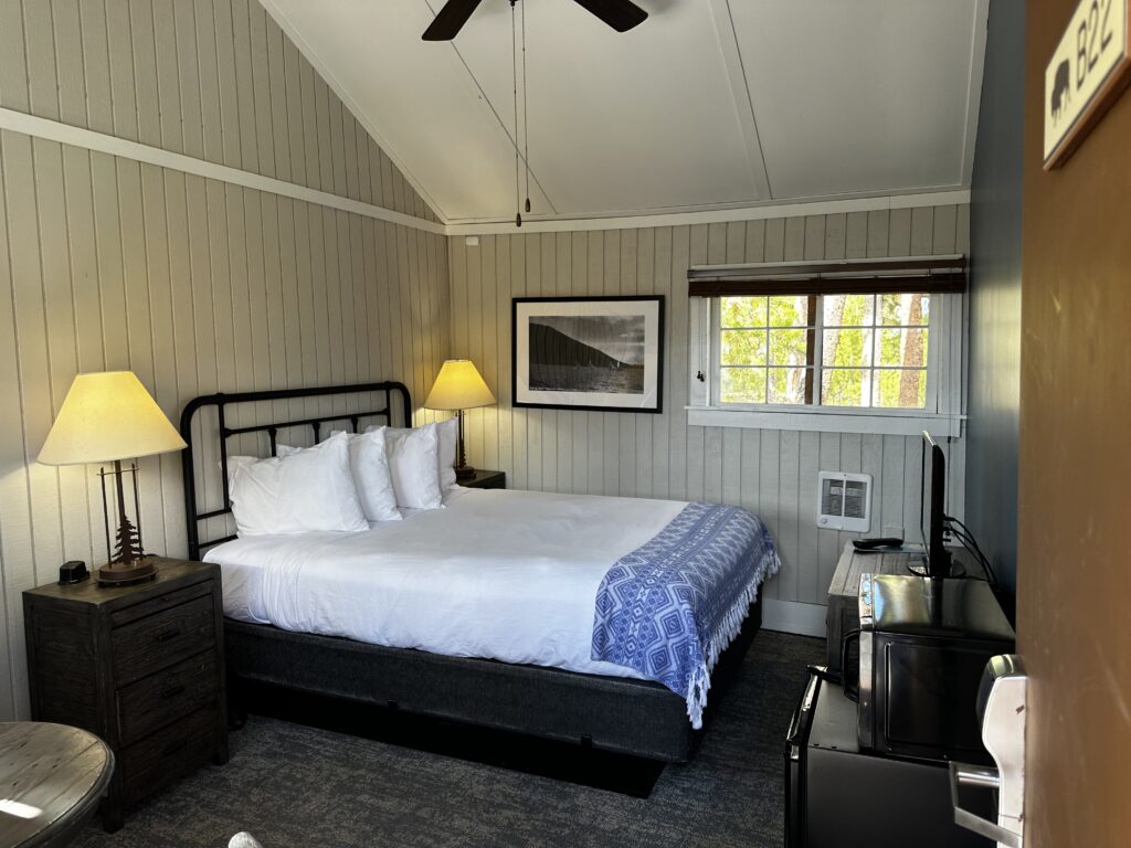 bedroom inside cabin