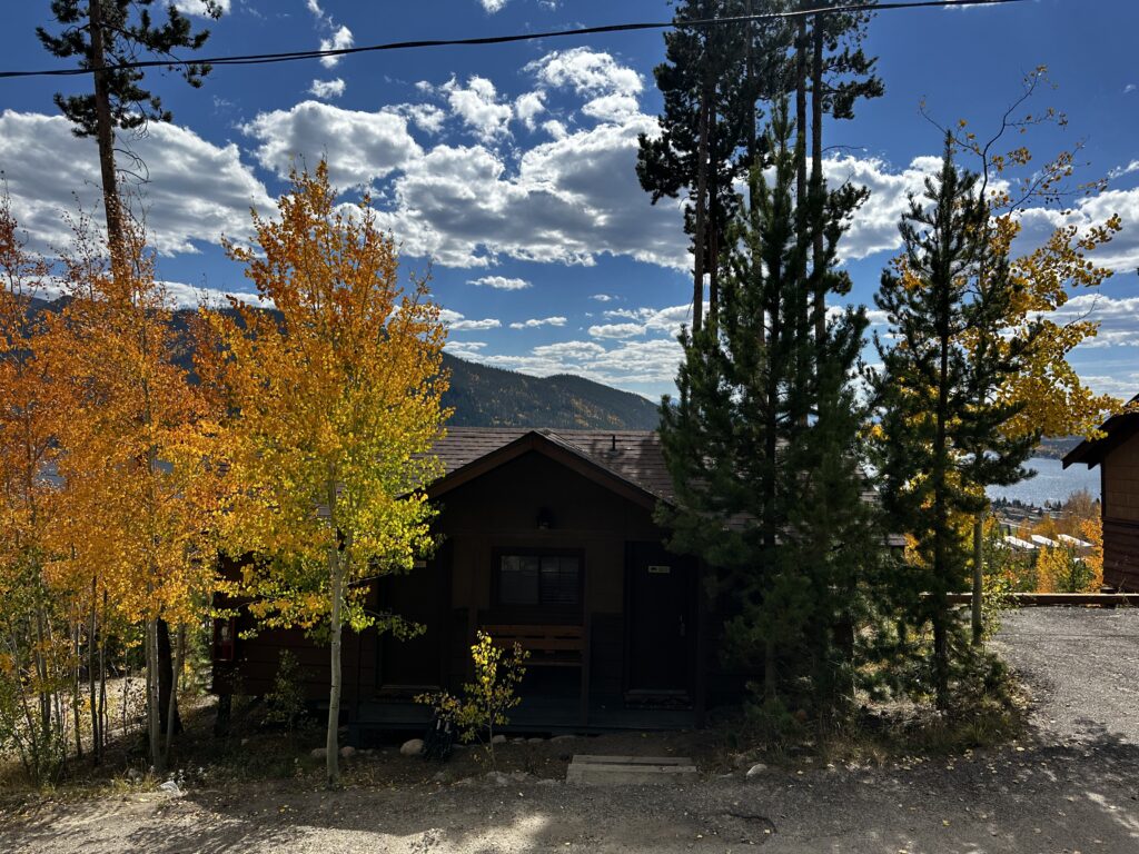 front view of cabin