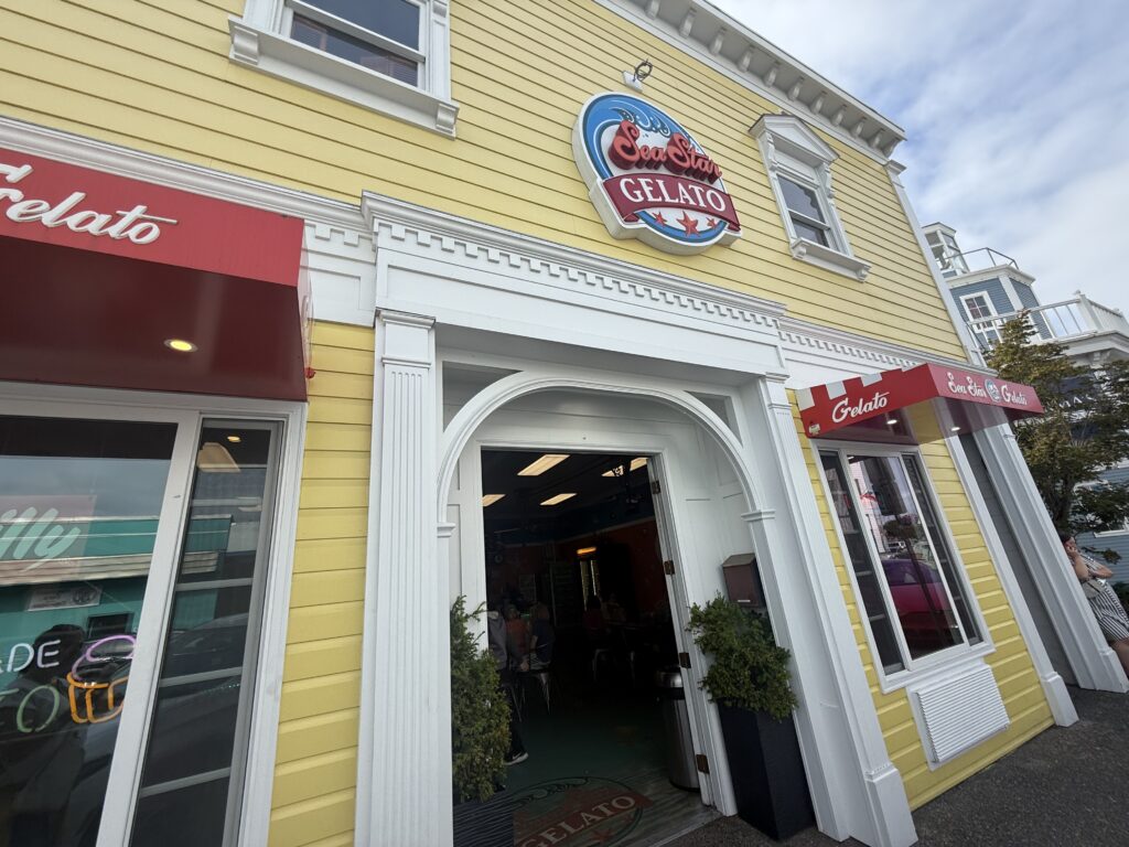 front entrance of Sea Star Gelato building