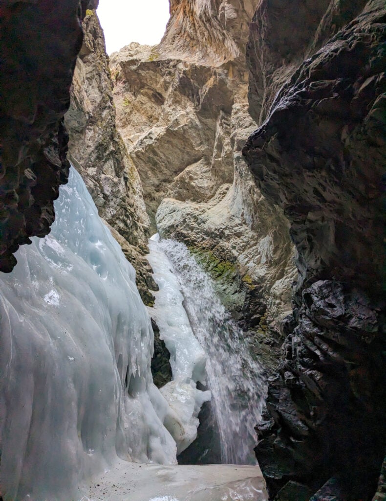 frozen waterfall