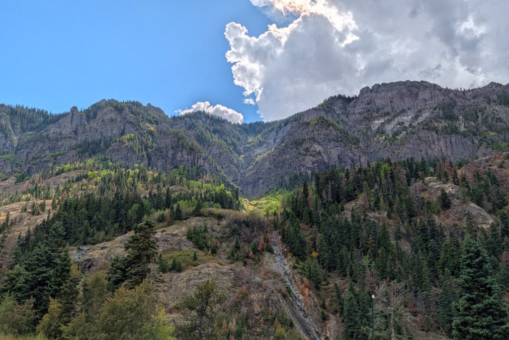 view of mountains