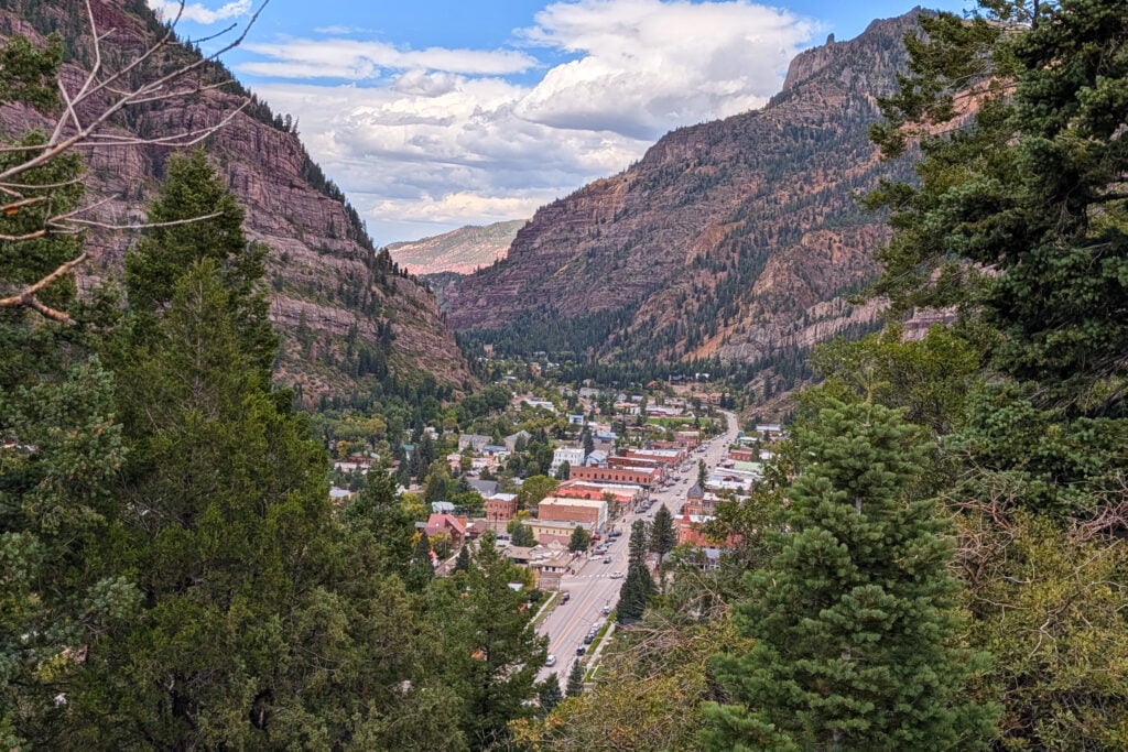 overlook of Ouray, Colorado