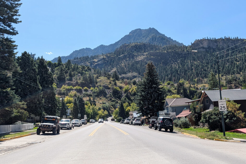 road in Ouray, Colorado