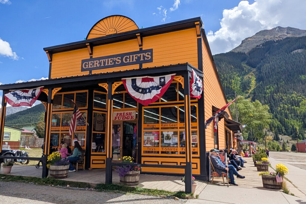 candy shop in Old West town