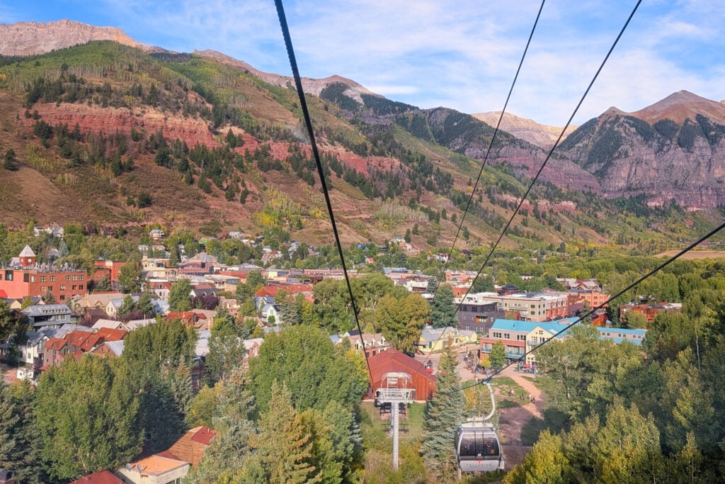 overlook of Telluride, Colorado