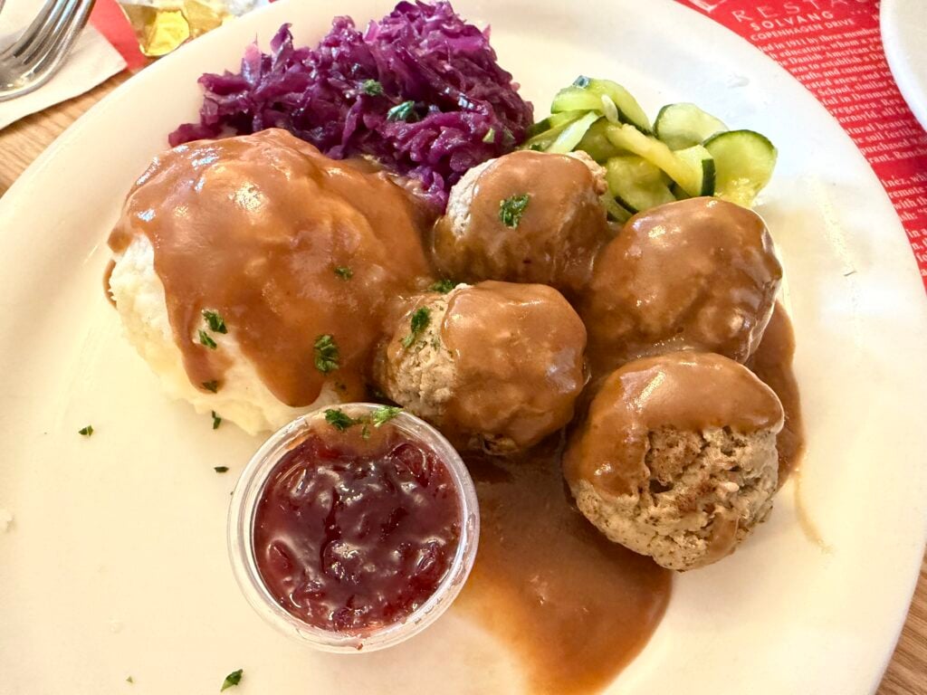 Danish meatballs, and mashed ptoatoes