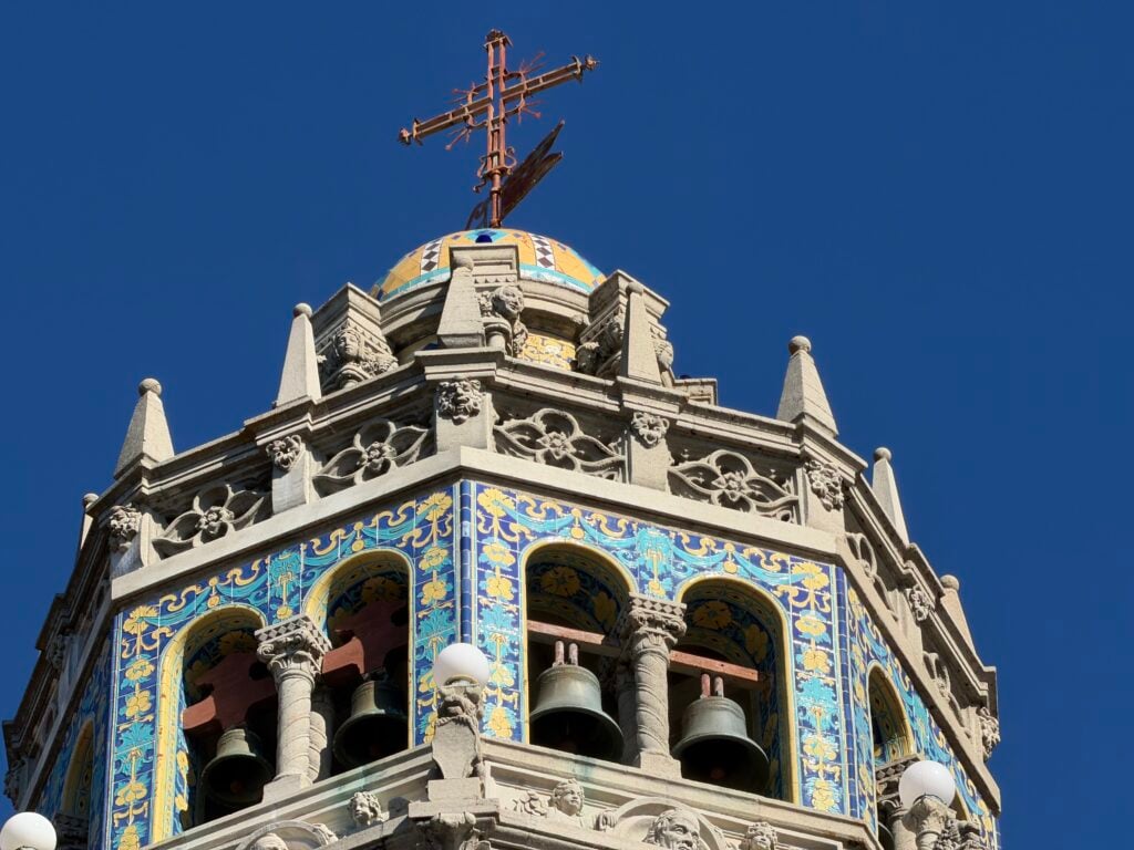 colorful bell tower