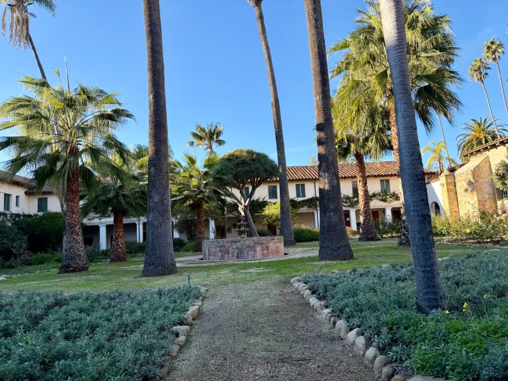gardens of Spanish mission