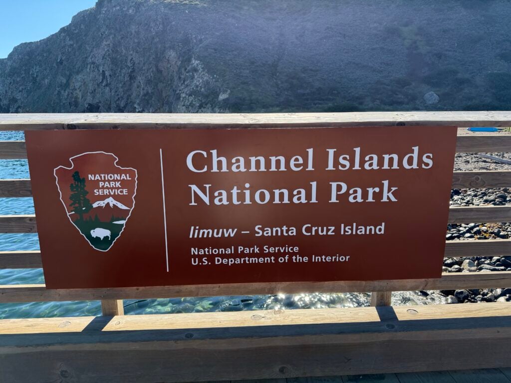Channel Islands National Park sign