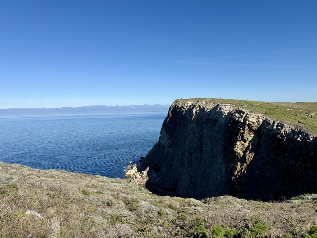 cliff edge on island