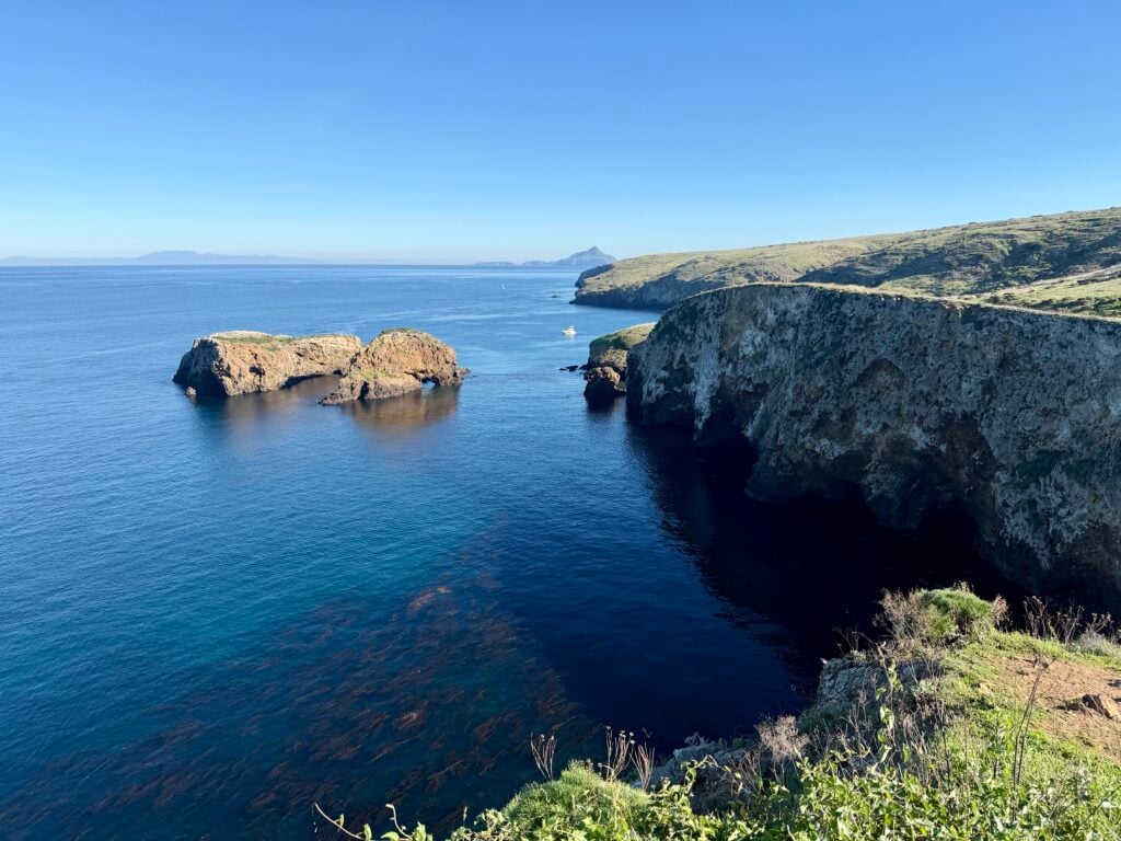 cliff's edge of ocean