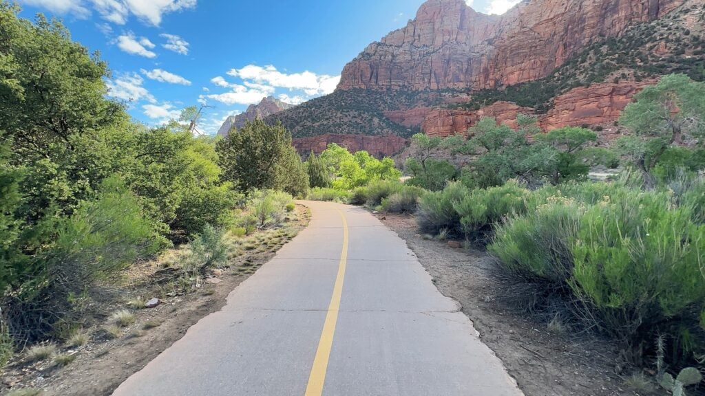 trail in Zion Canyon