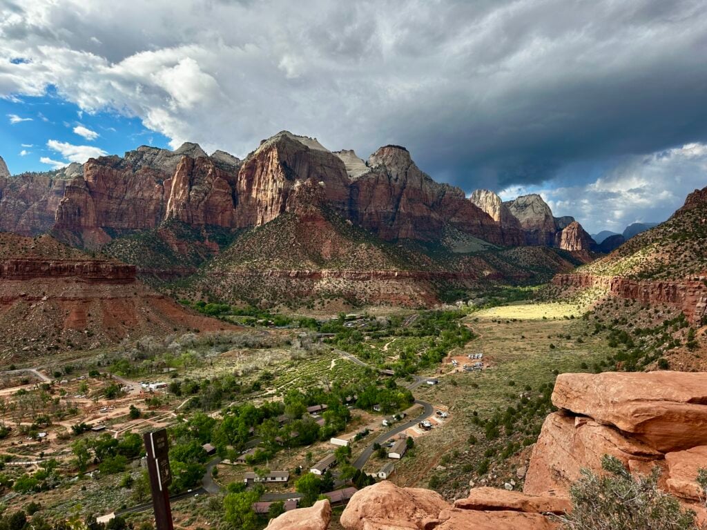 overlook of canyon