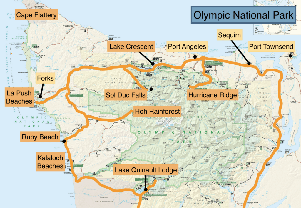 Olympic National Park Map