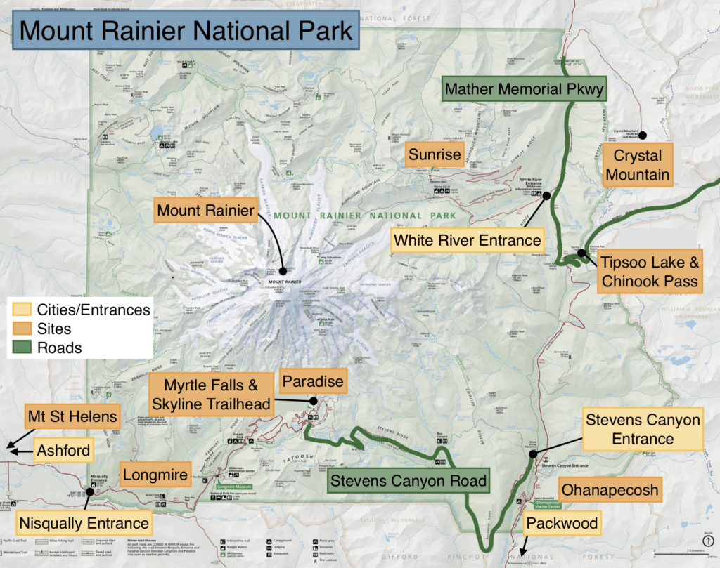 Mount Rainier Map