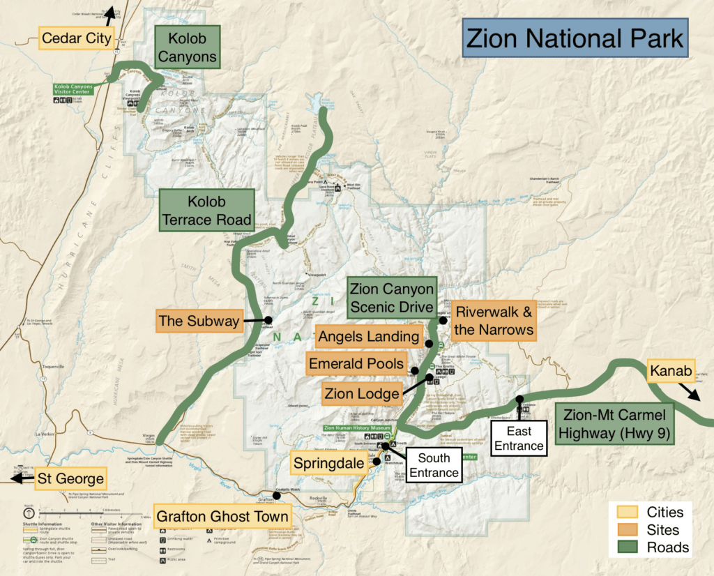 Zion Map
