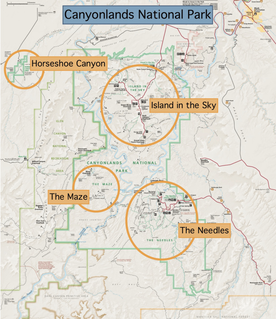 Canyonlands Overview Map