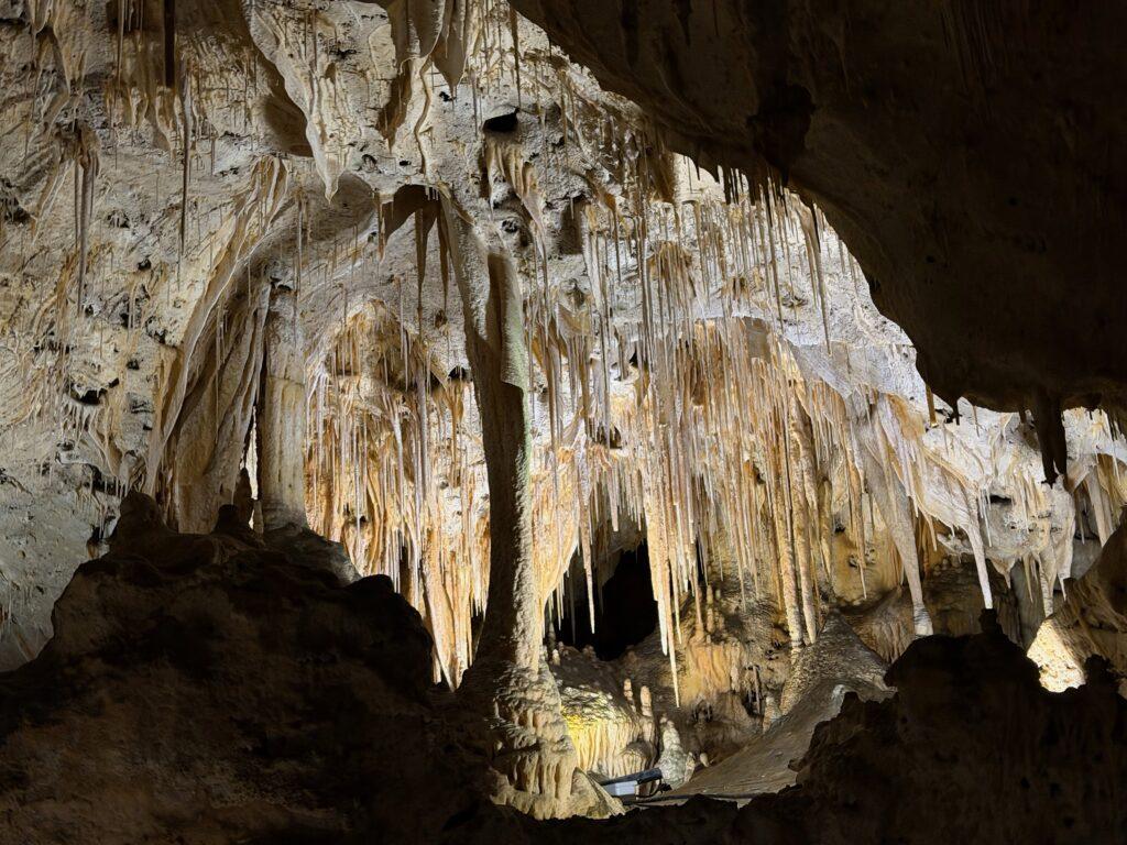 stalactites in cave