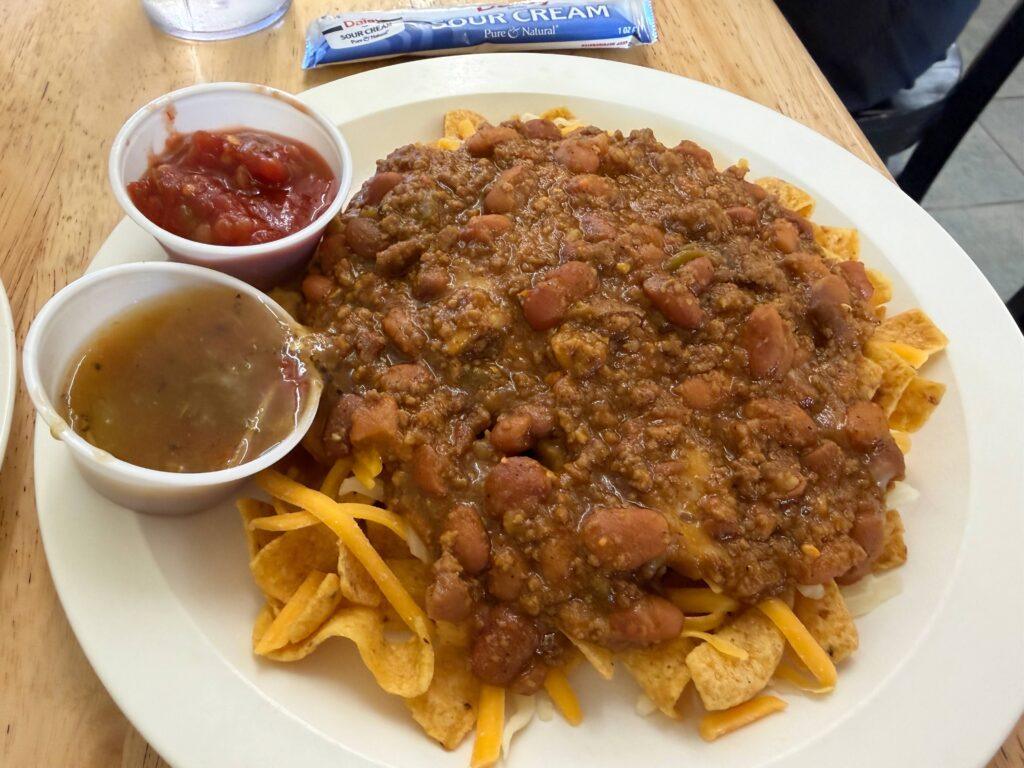 chili on fritos