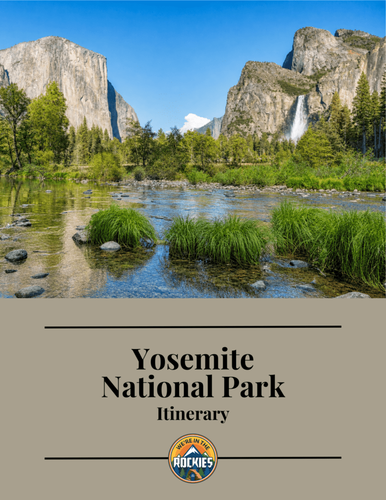 cover page of We're in the Rockies Yosemite guide