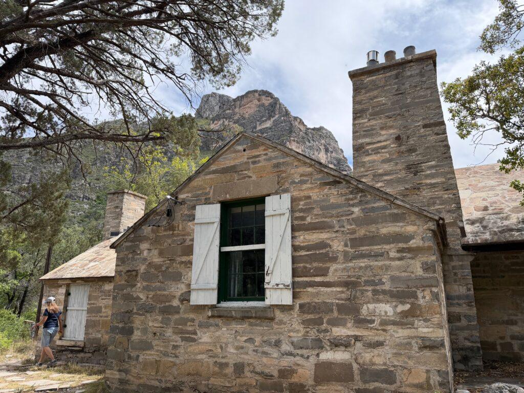 old lodge made of stone