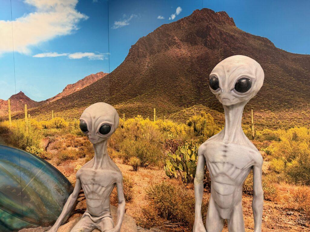alien display in museum