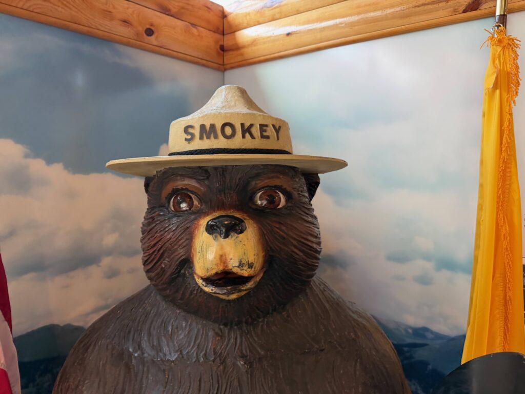 Smokey the Bear statue