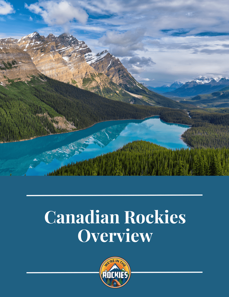 cover of We're in the Rockies Canadian Rockies Overview guide