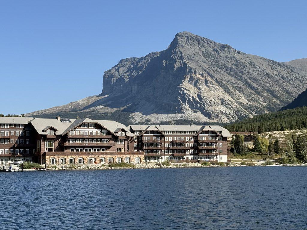 Many Glacier Hotel across lake