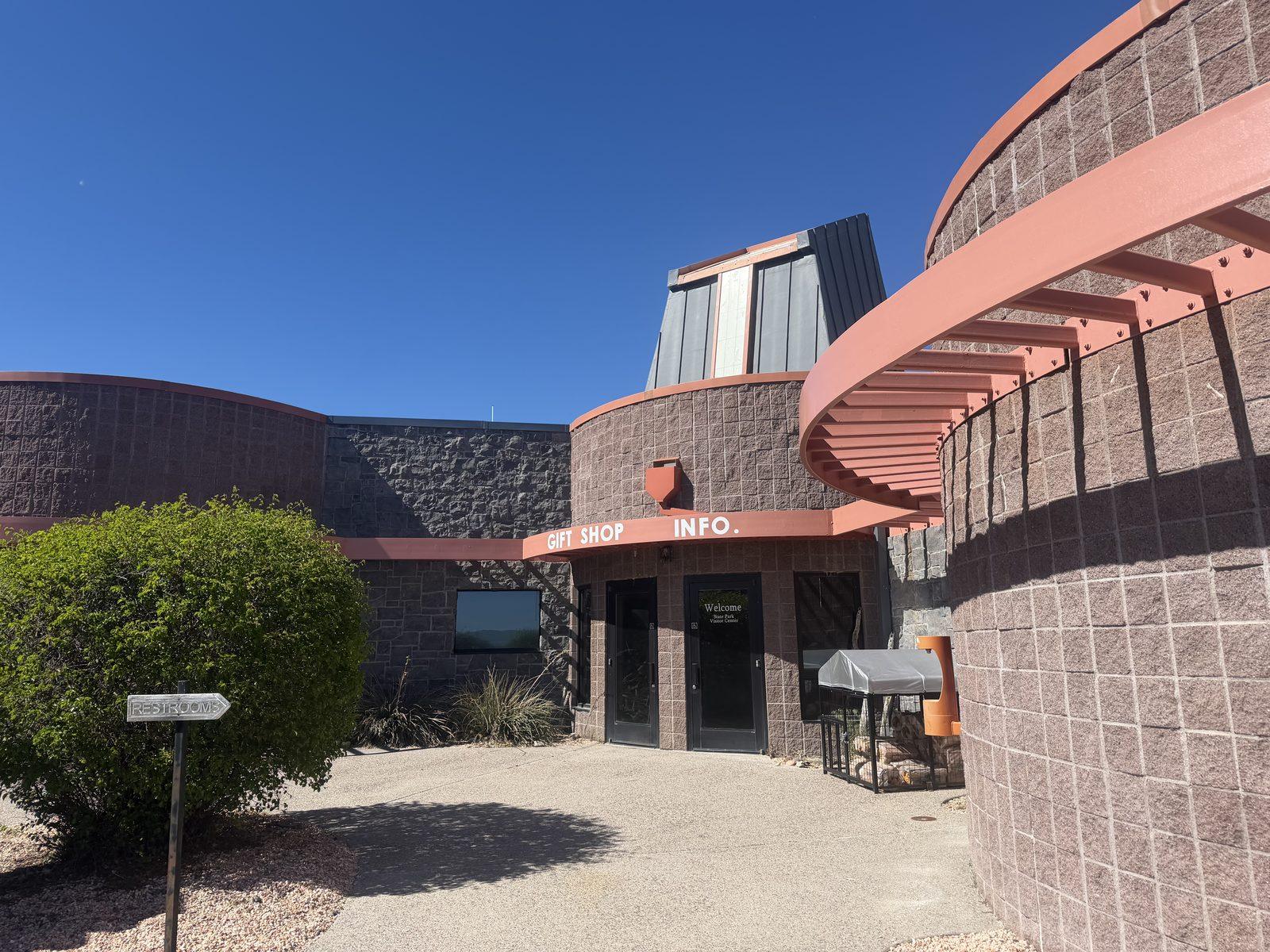 Entrance to the Cathedral Gorge State Park visitor center.